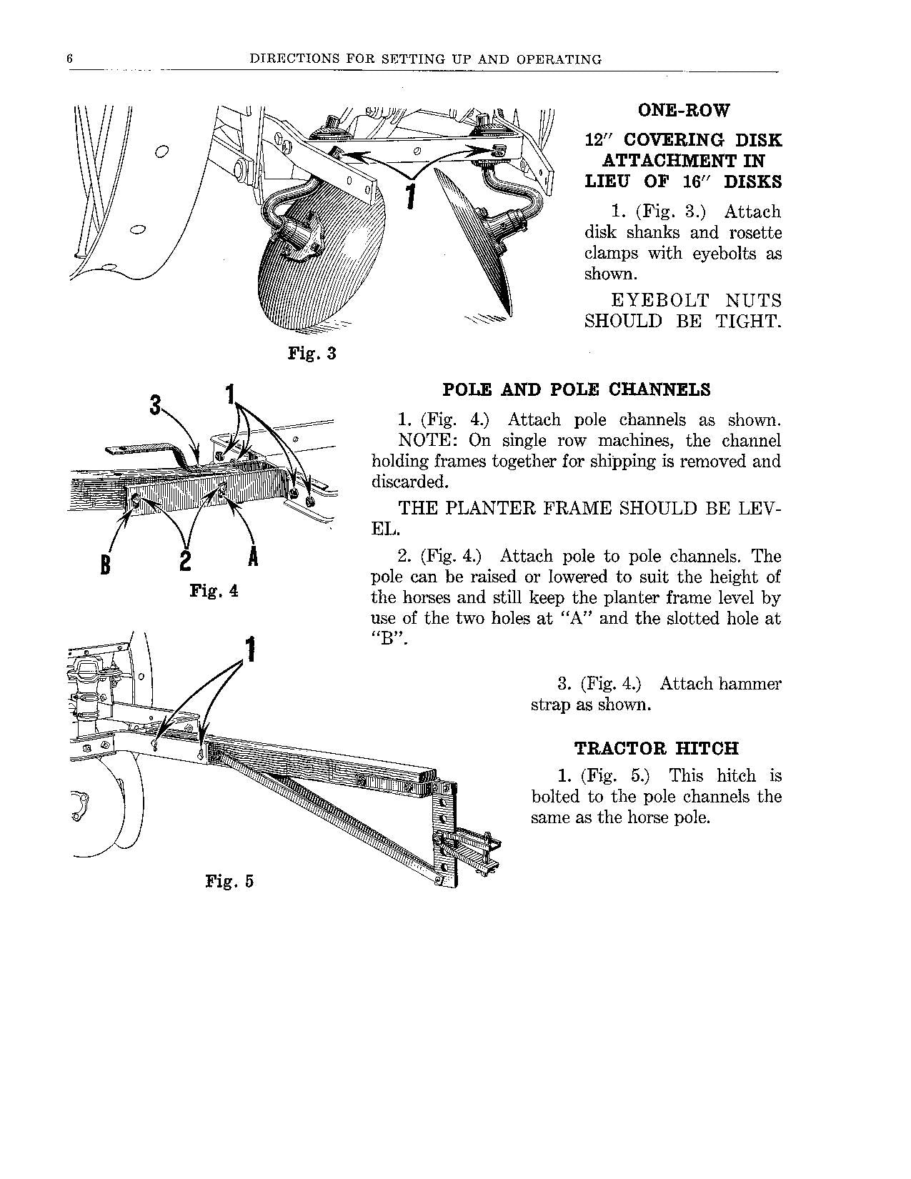 JOHN DEERE 2 ROW 1 ROW PLANTER OPERATORS MANUAL