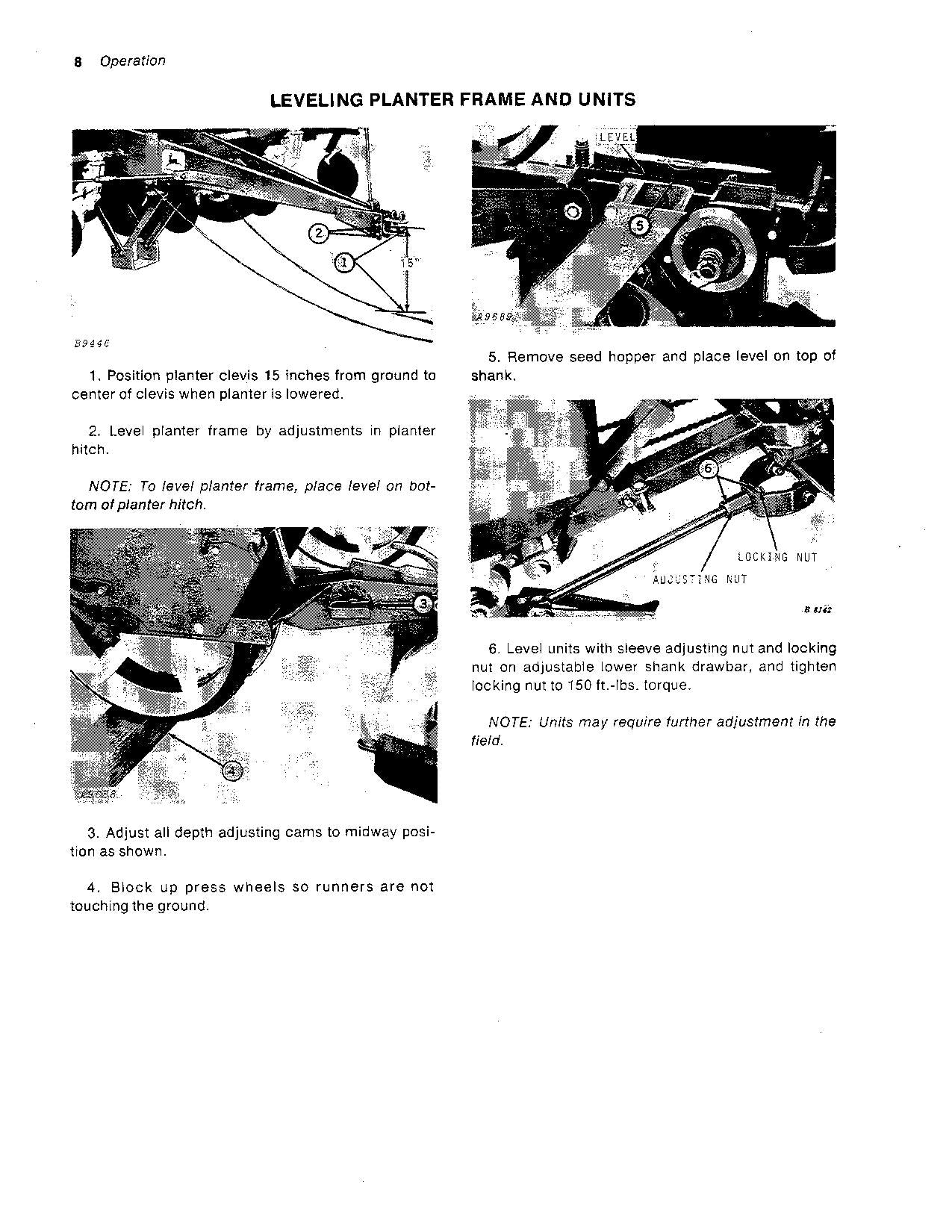 JOHN DEERE 1240 PLANTER OPERATORS MANUAL