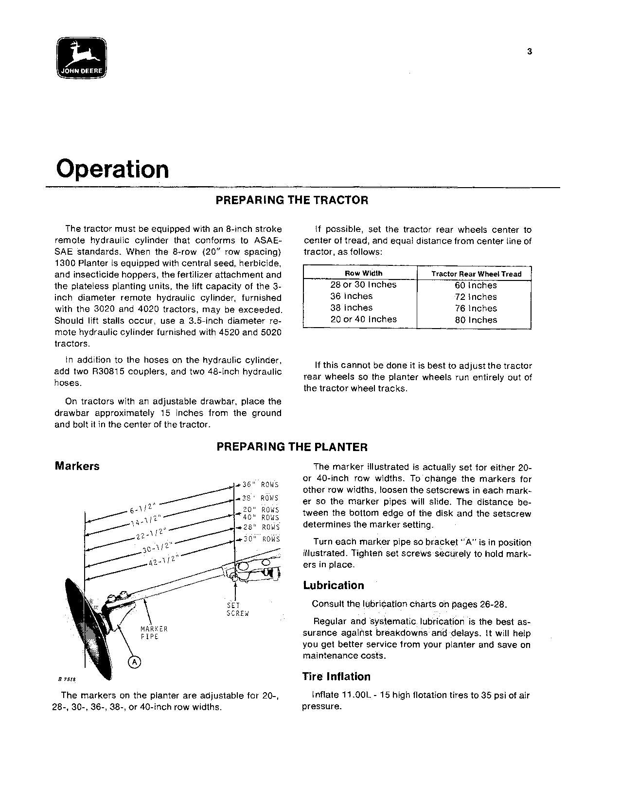 MANUEL D'UTILISATION DU SEMOIR JOHN DEERE 1300