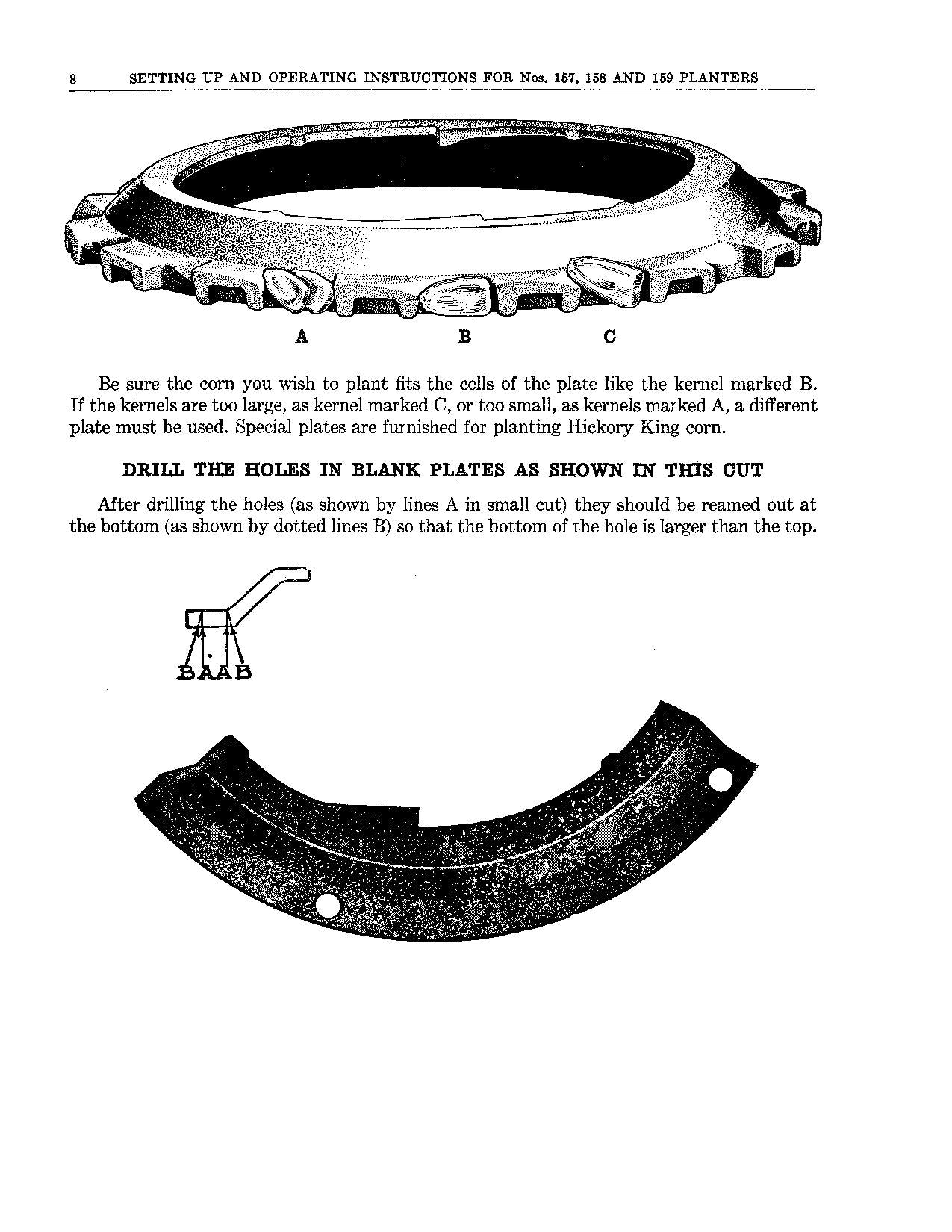 JOHN DEERE 157 158 159 PLANTER OPERATORS MANUAL