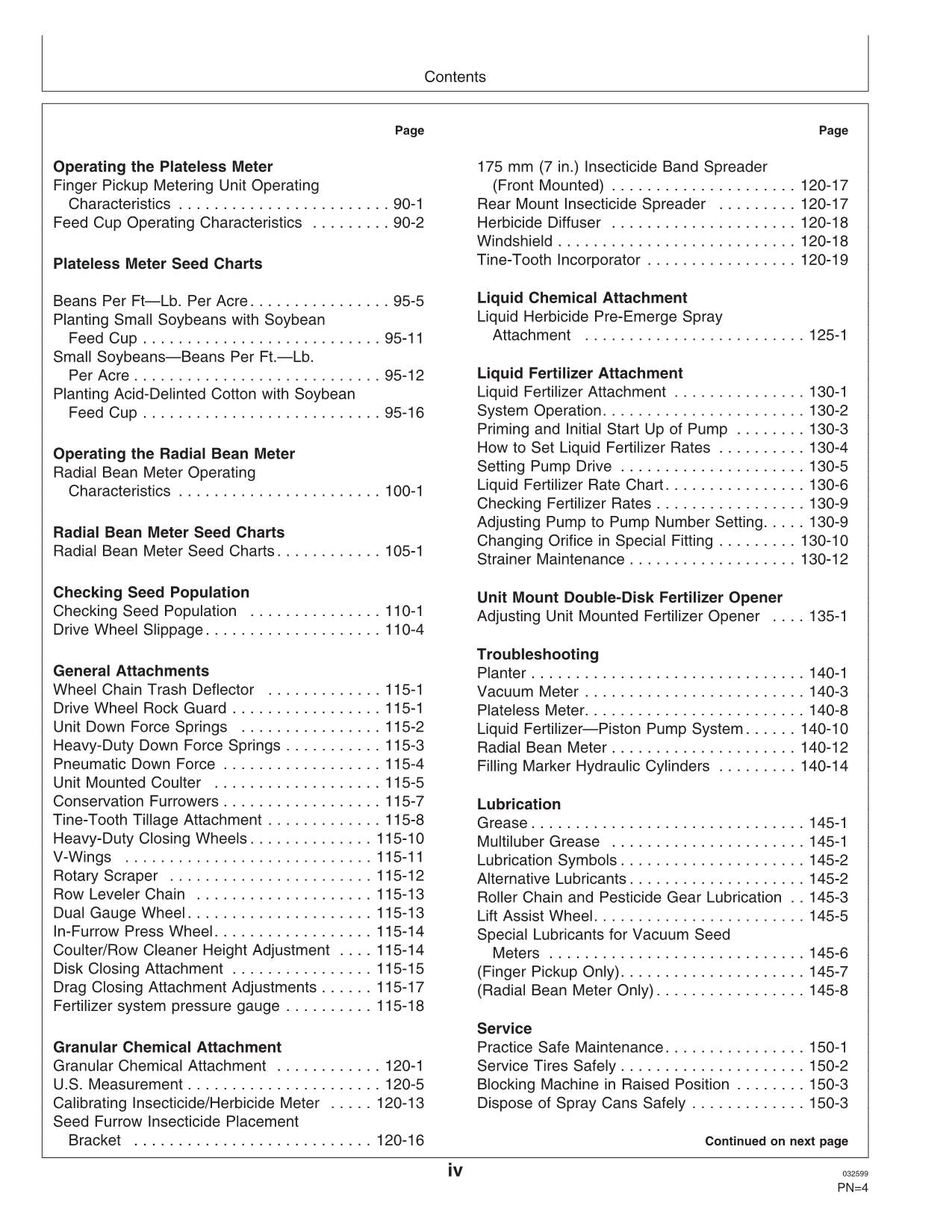 JOHN DEERE 1700 1730 PLANTER OPERATORS MANUAL #2