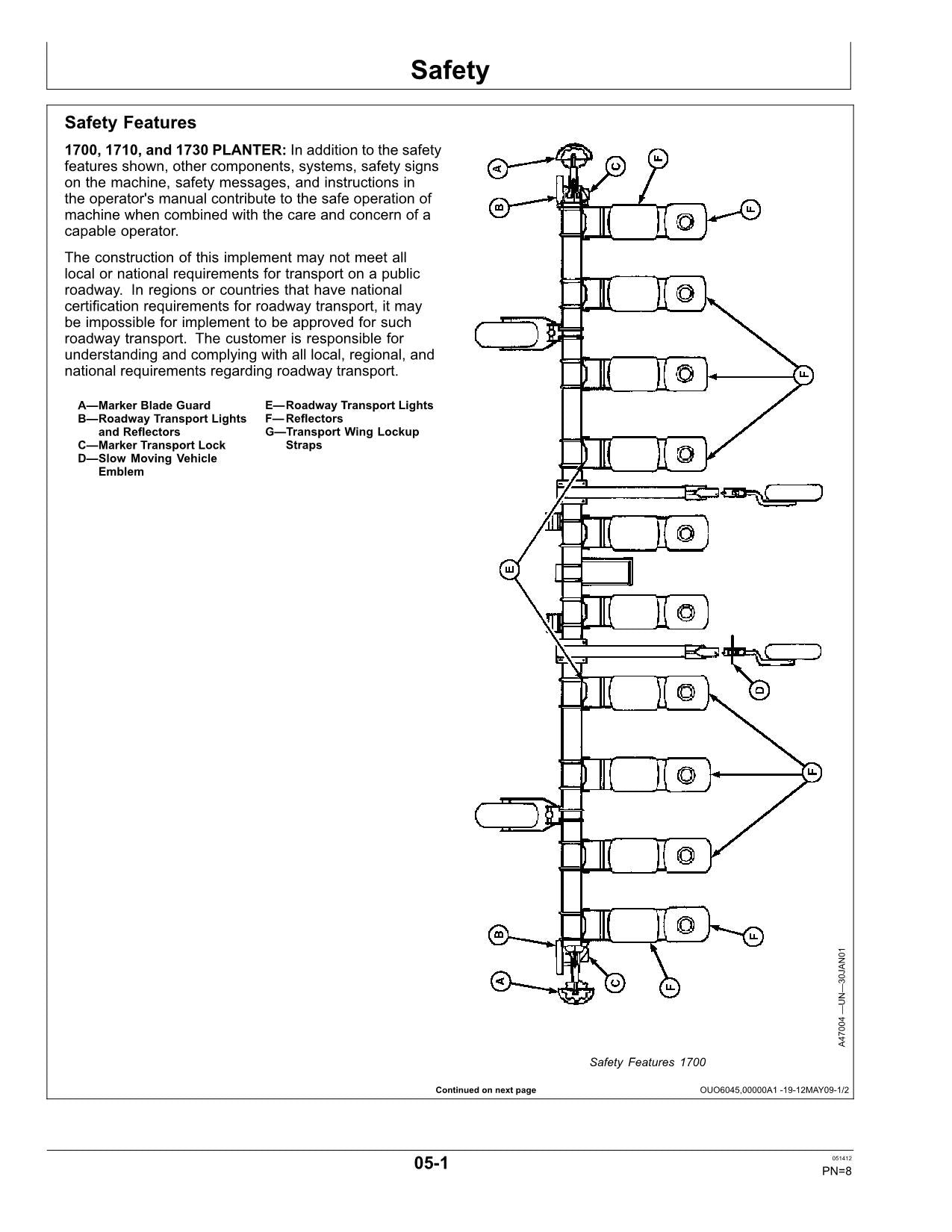 MANUEL D'UTILISATION DU SEMOIR JOHN DEERE 1700 1710 1730