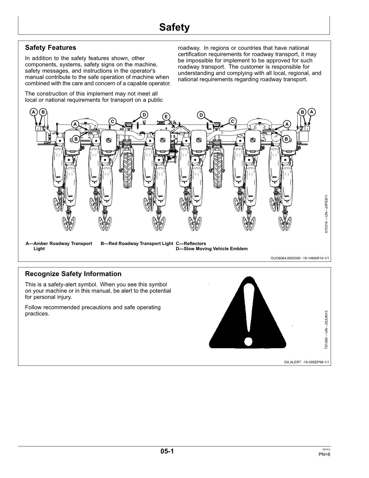 MANUEL D'UTILISATION DU SEMOIR JOHN DEERE 1705 #1