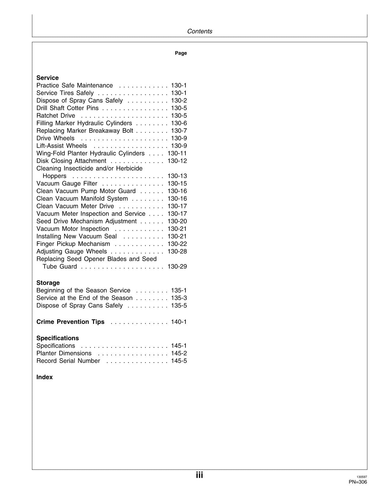 JOHN DEERE 1710 PLANTER OPERATORS MANUAL #2