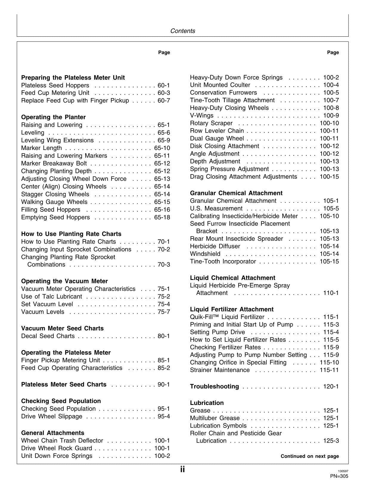 JOHN DEERE 1710 PLANTER OPERATORS MANUAL #2