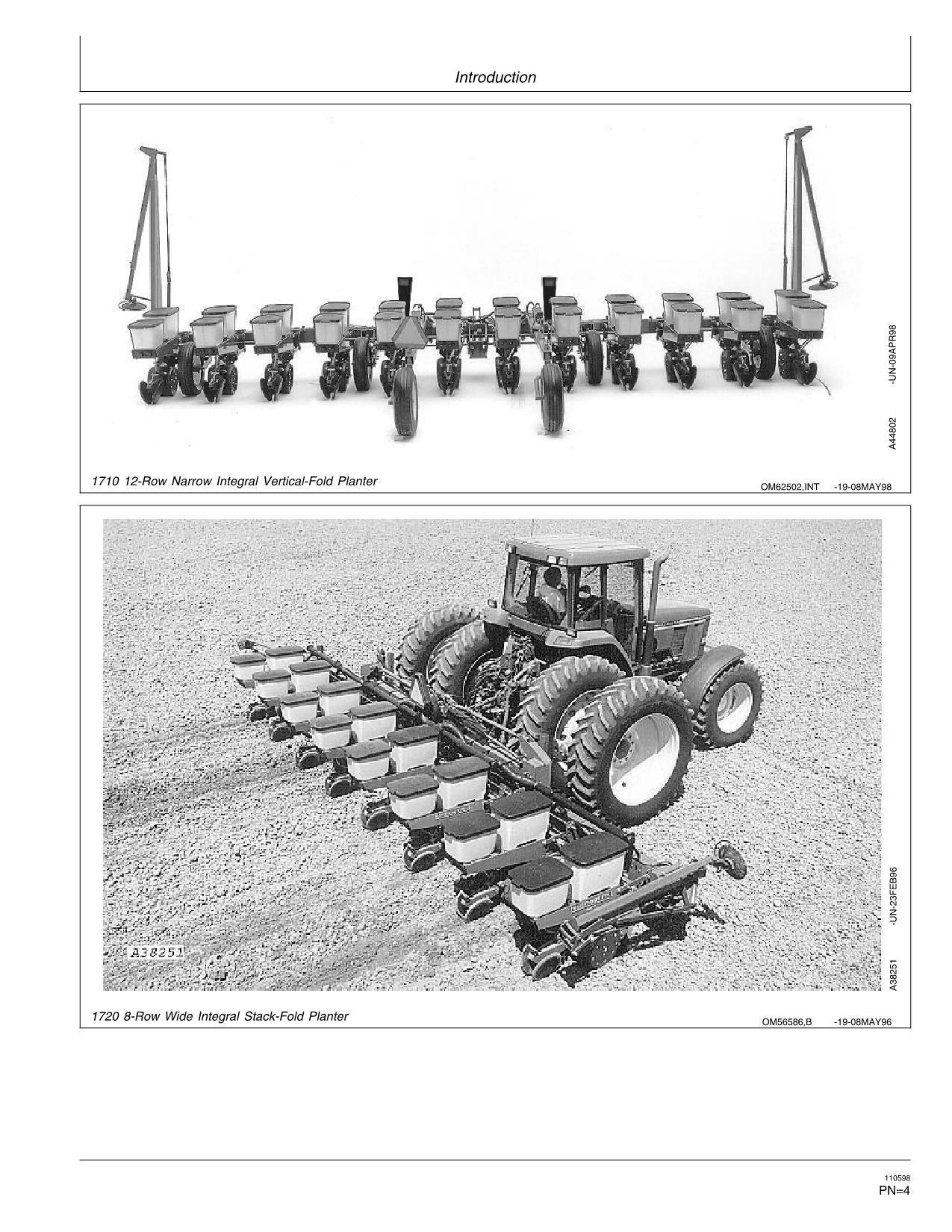 JOHN DEERE 1720 1710 PLANTER OPERATORS MANUAL #1