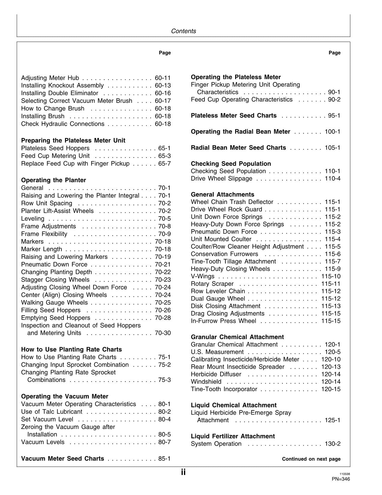 JOHN DEERE 1720 1710 PLANTER OPERATORS MANUAL #1