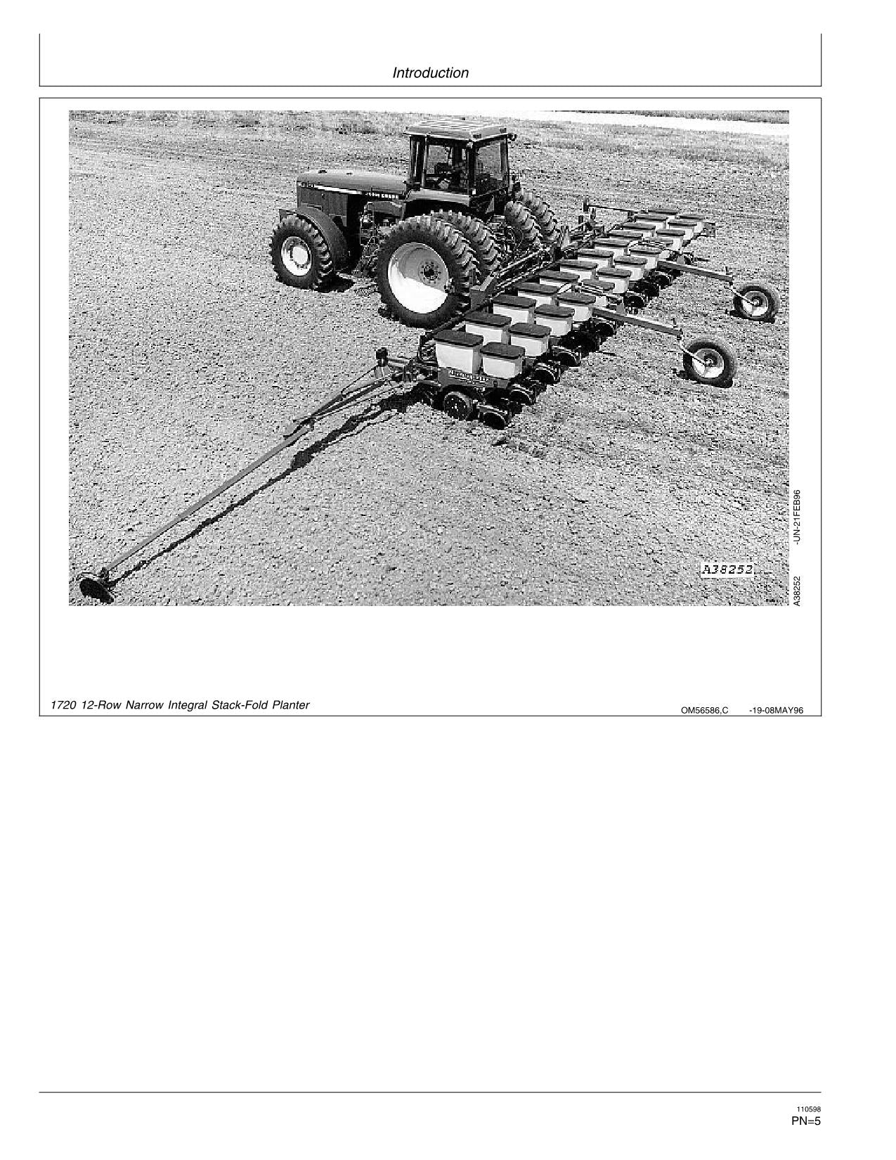 JOHN DEERE 1720 1710 PLANTER OPERATORS MANUAL #1