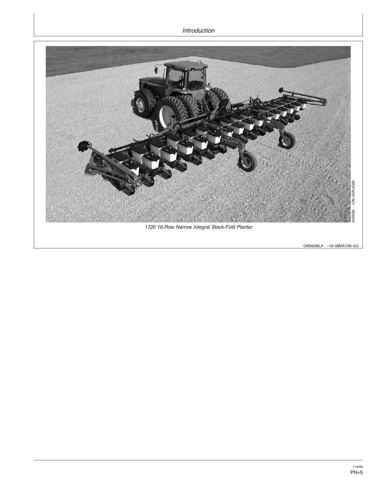 JOHN DEERE 1720 1710 PLANTER OPERATORS MANUAL #2