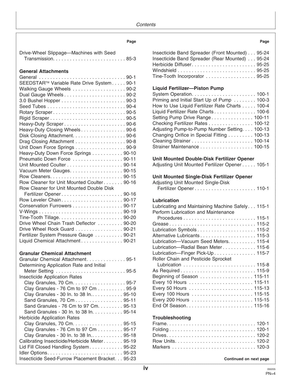 JOHN DEERE 1720 1710 PLANTER OPERATORS MANUAL #5