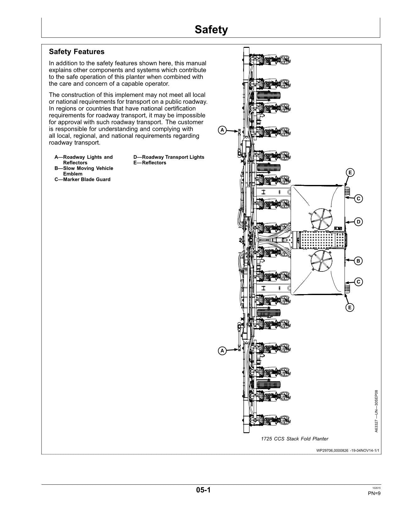 MANUEL D'UTILISATION DU SEMOIR JOHN DEERE 1725 #1