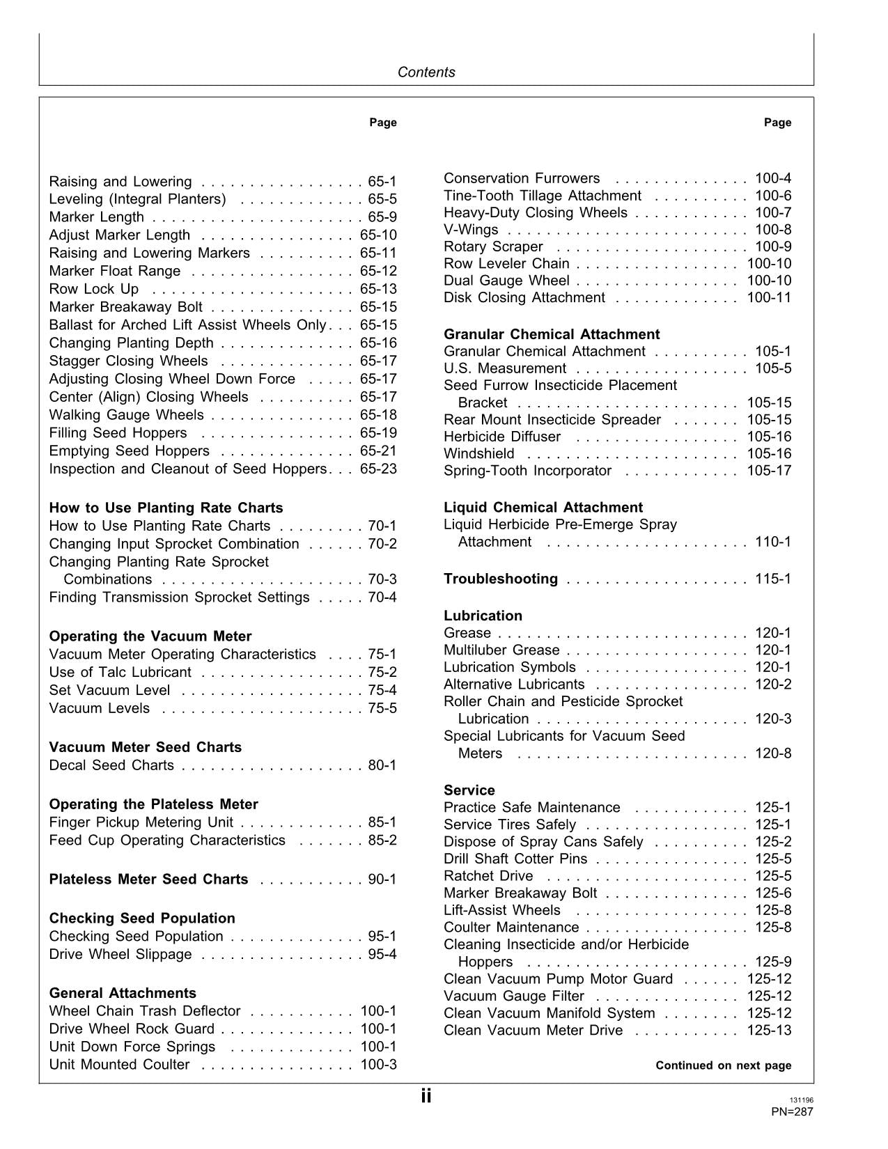 JOHN DEERE 1730 PLANTER OPERATORS MANUAL #1