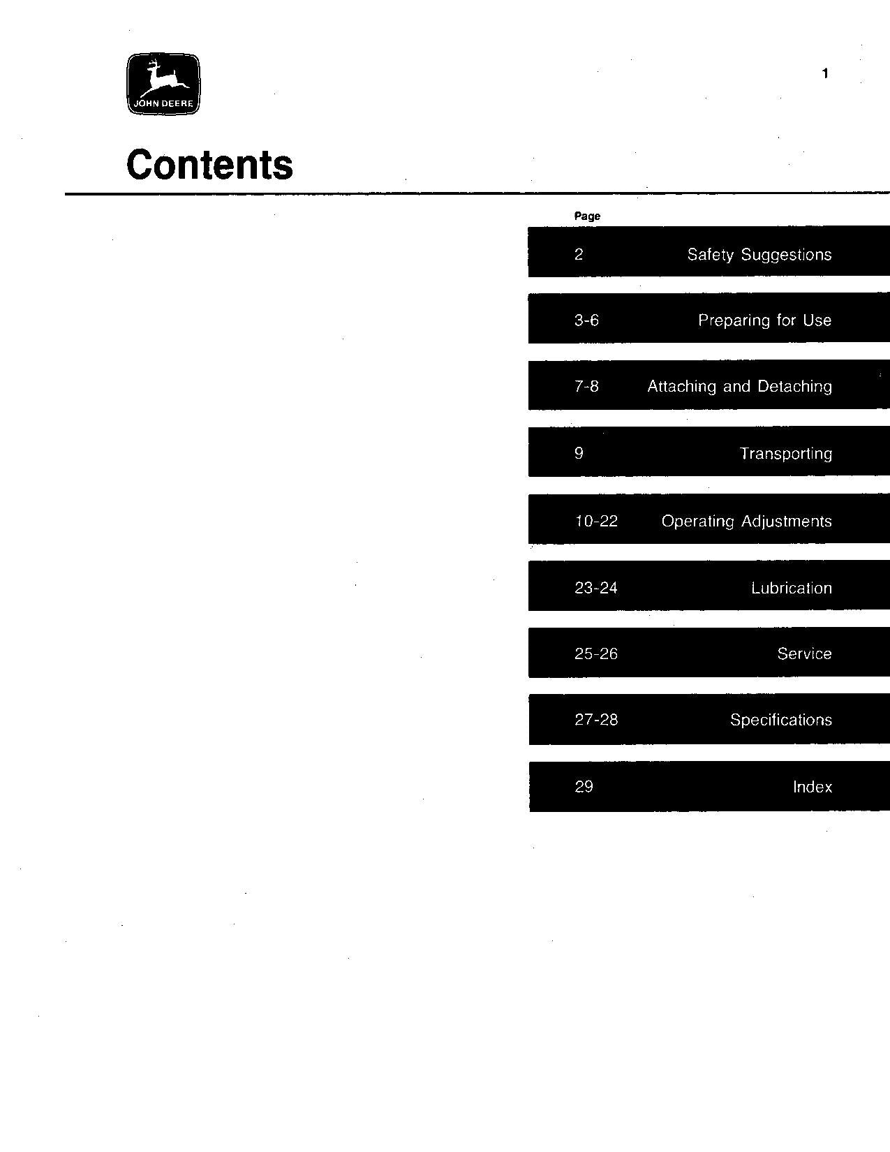 JOHN DEERE 1400 PLANTER OPERATORS MANUAL