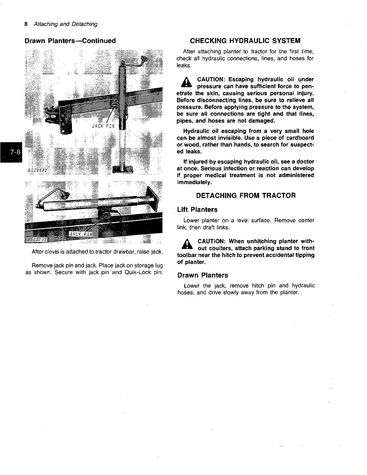 JOHN DEERE 1400 PLANTER OPERATORS MANUAL