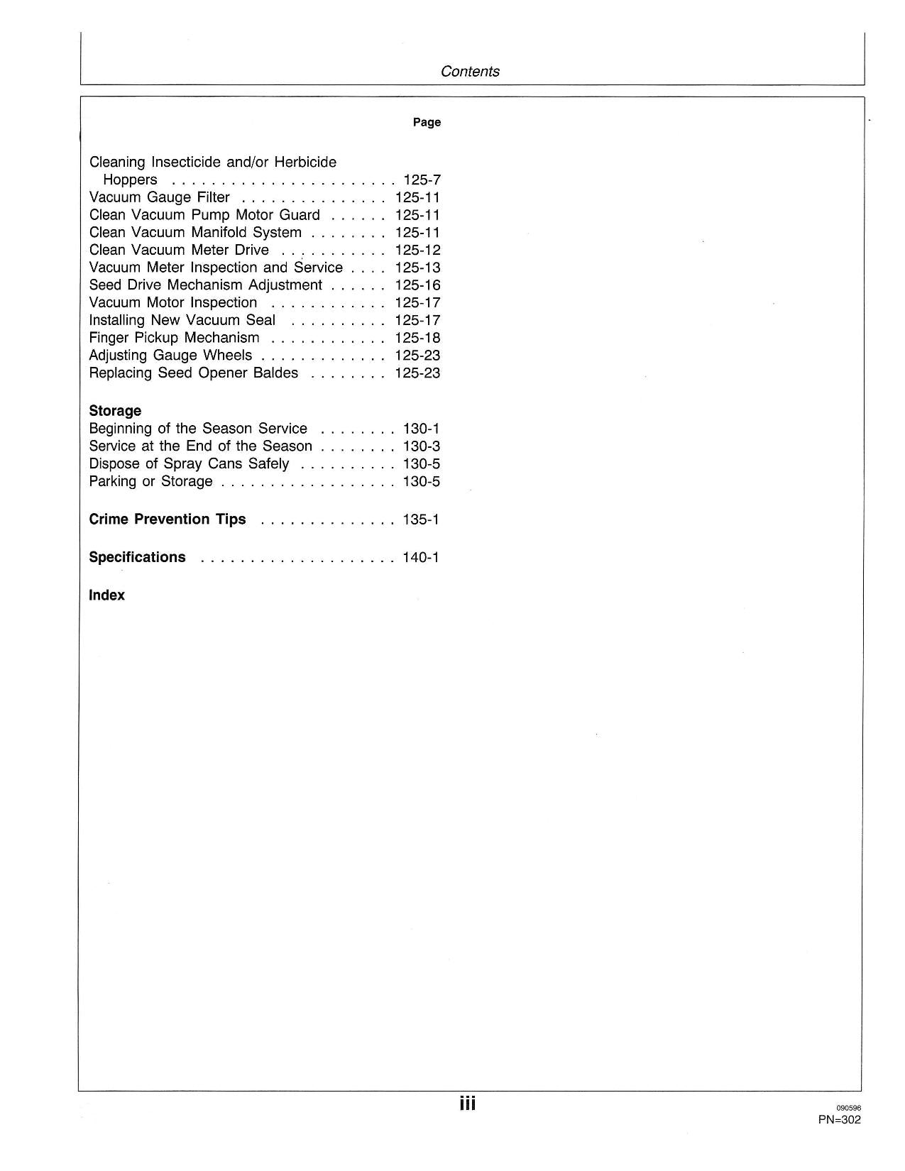 JOHN DEERE 1720 PLANTER OPERATORS MANUAL #1