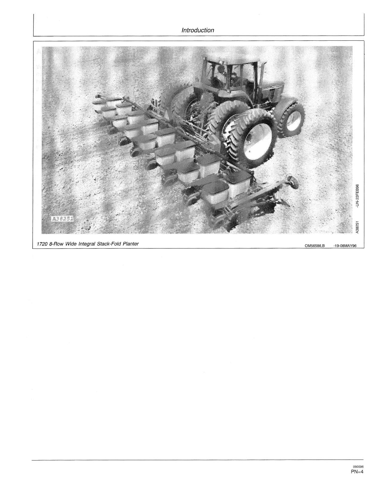 JOHN DEERE 1720 PLANTER OPERATORS MANUAL #1