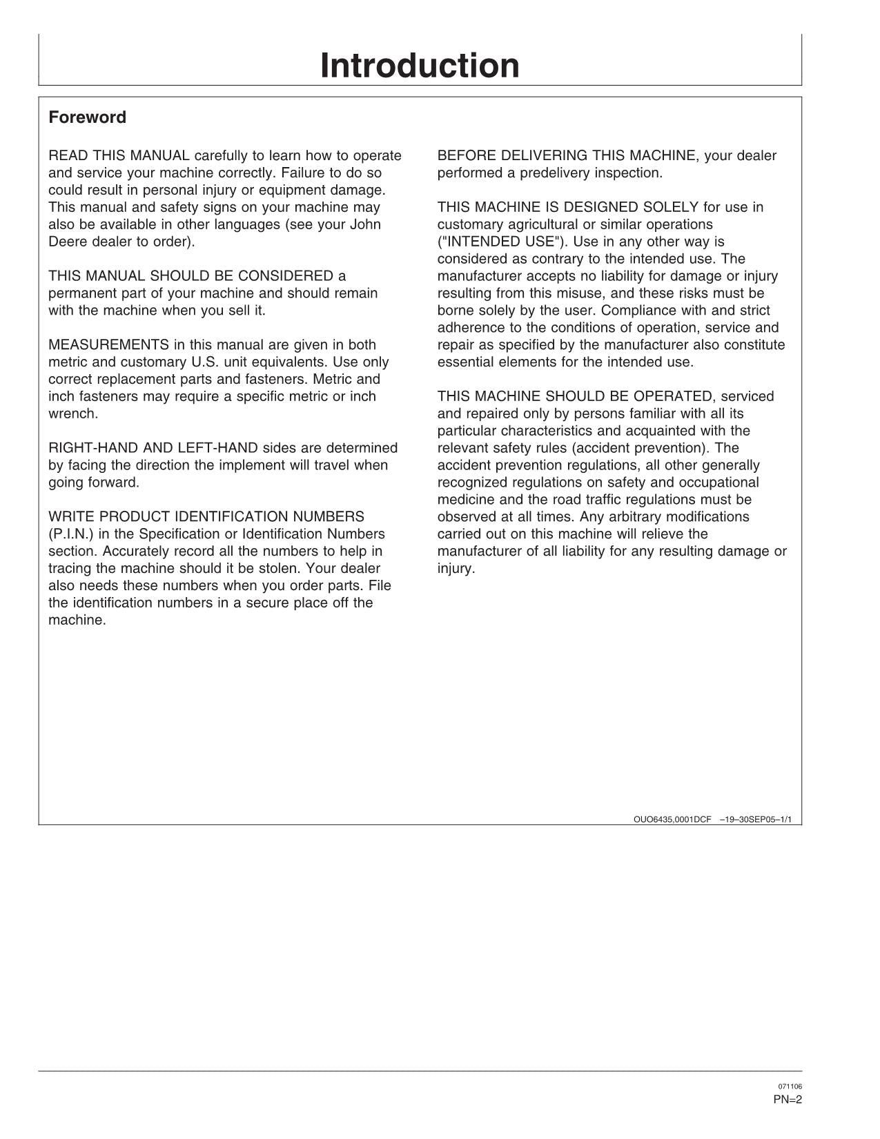 JOHN DEERE RATE CHARTS SETTINGS METRIC UNITS PLANTER OPERATORS MANUAL #2