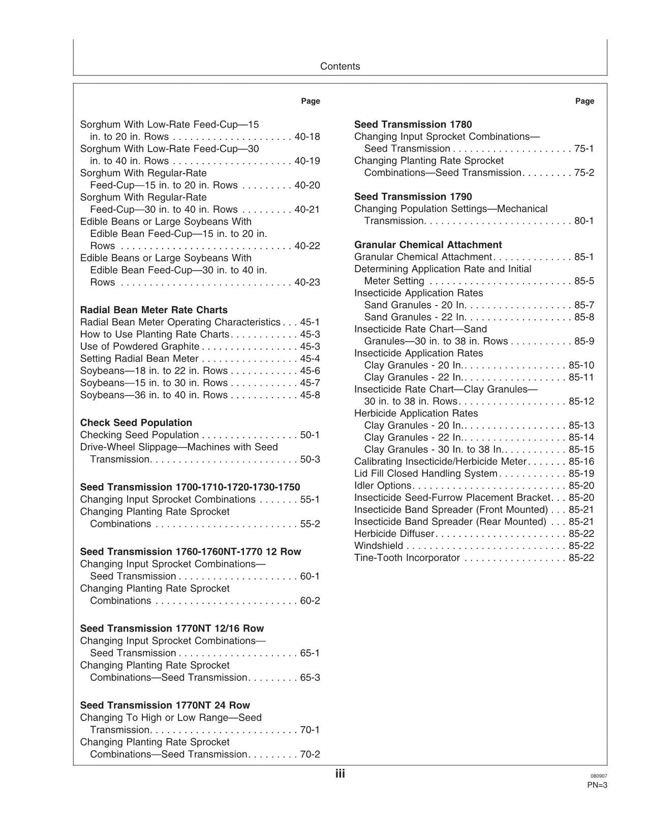 MANUEL D'UTILISATION DU SEMOIR JOHN DEERE 1750 1700 1720 1730 1790 1780 1770 7300