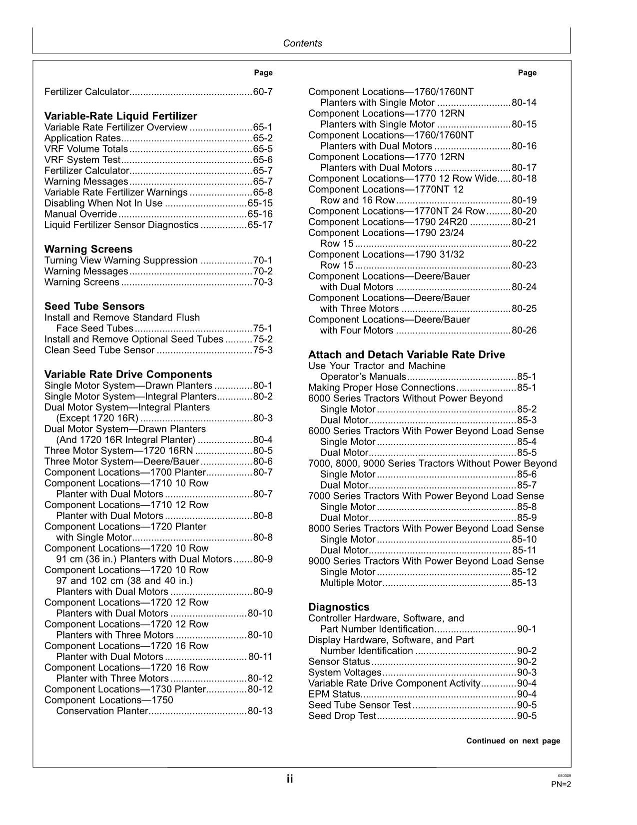 JOHN DEERE SEEDSTAR 2 MONITOR PLANTER OPERATORS MANUAL