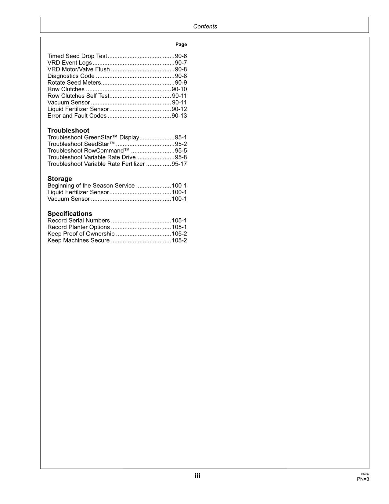 JOHN DEERE SEEDSTAR 2 MONITOR PLANTER OPERATORS MANUAL