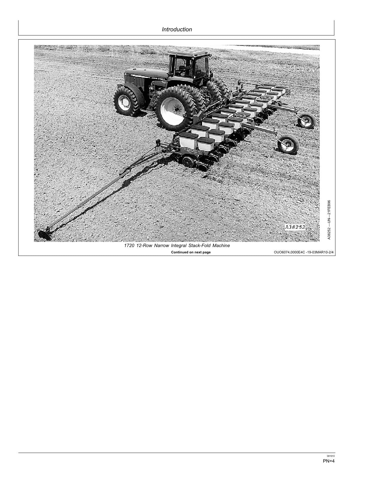 JOHN DEERE 1720 CCS 1720 PLANTER OPERATORS MANUAL #1