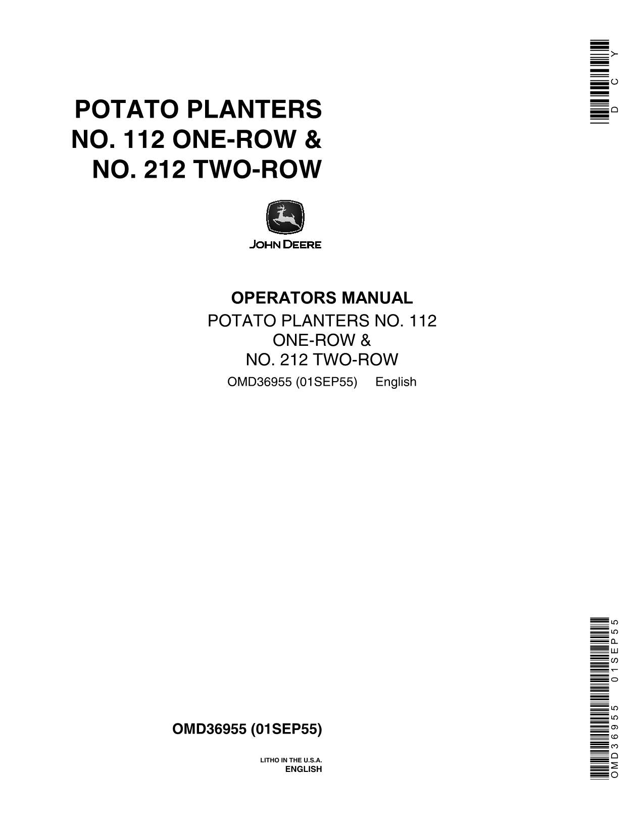 MANUEL D'UTILISATION DU SEMOIR JOHN DEERE 1 RANG 1 2 RANGS ÉDITION AMÉRIQUE DU NORD