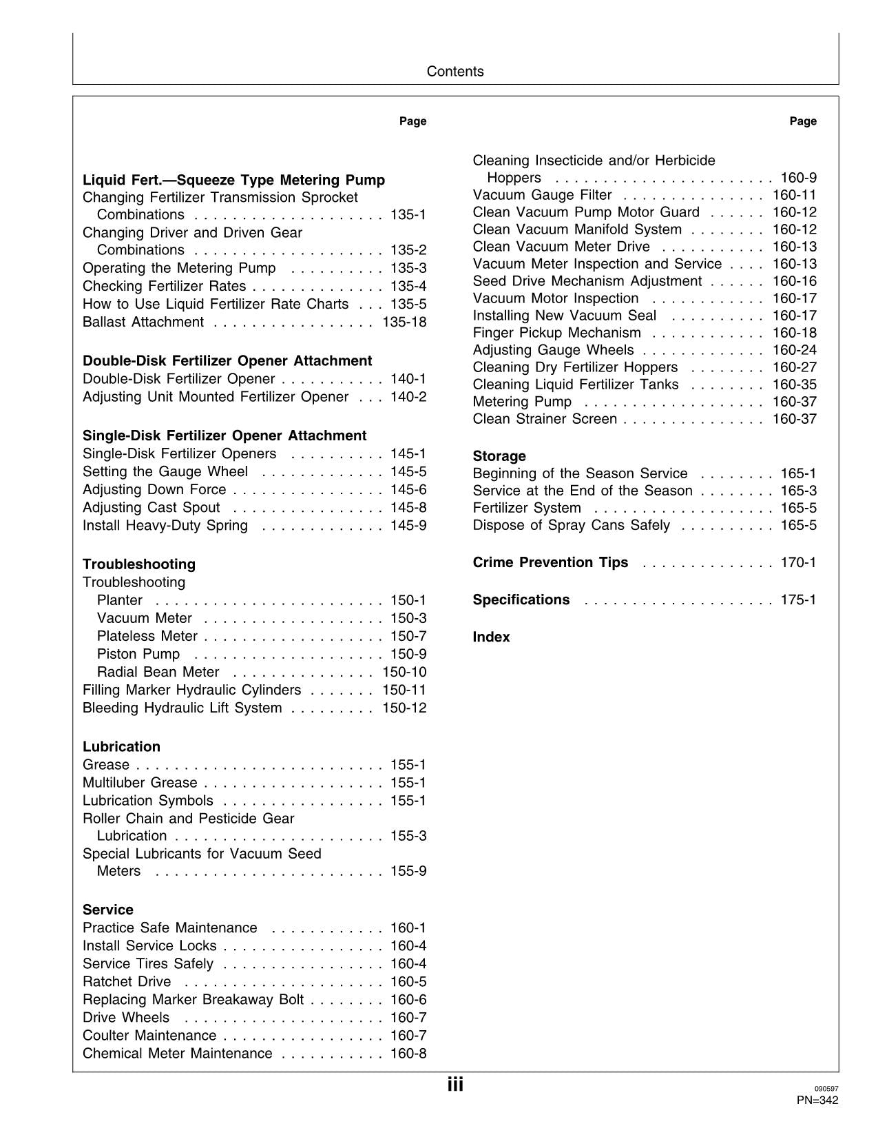 JOHN DEERE 1750 PLANTER OPERATORS MANUAL #2