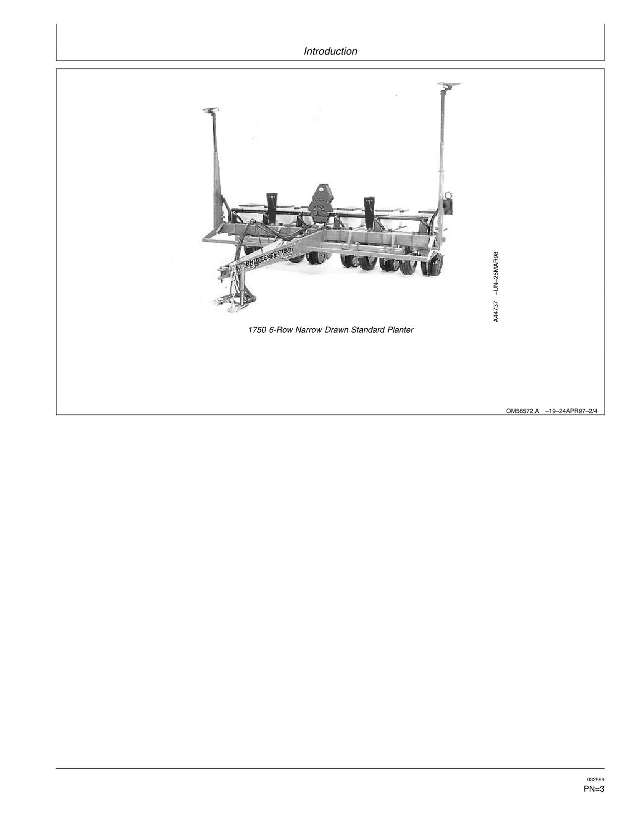 JOHN DEERE 1750 PLANTER OPERATORS MANUAL #5