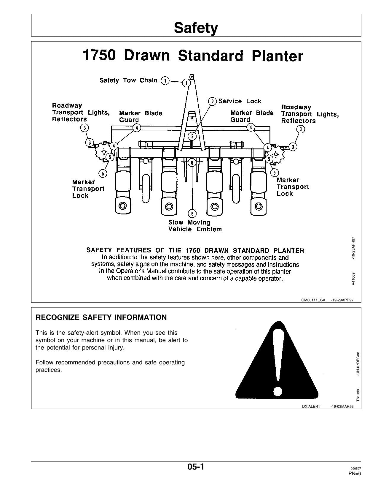 JOHN DEERE 1750 PLANTER OPERATORS MANUAL #8