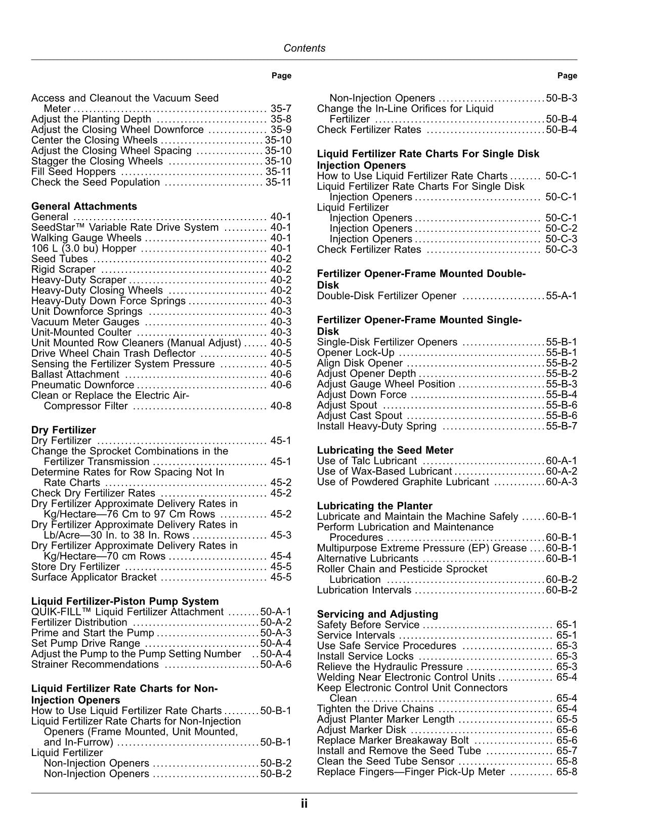 JOHN DEERE 1755 PLANTER OPERATORS MANUAL #1