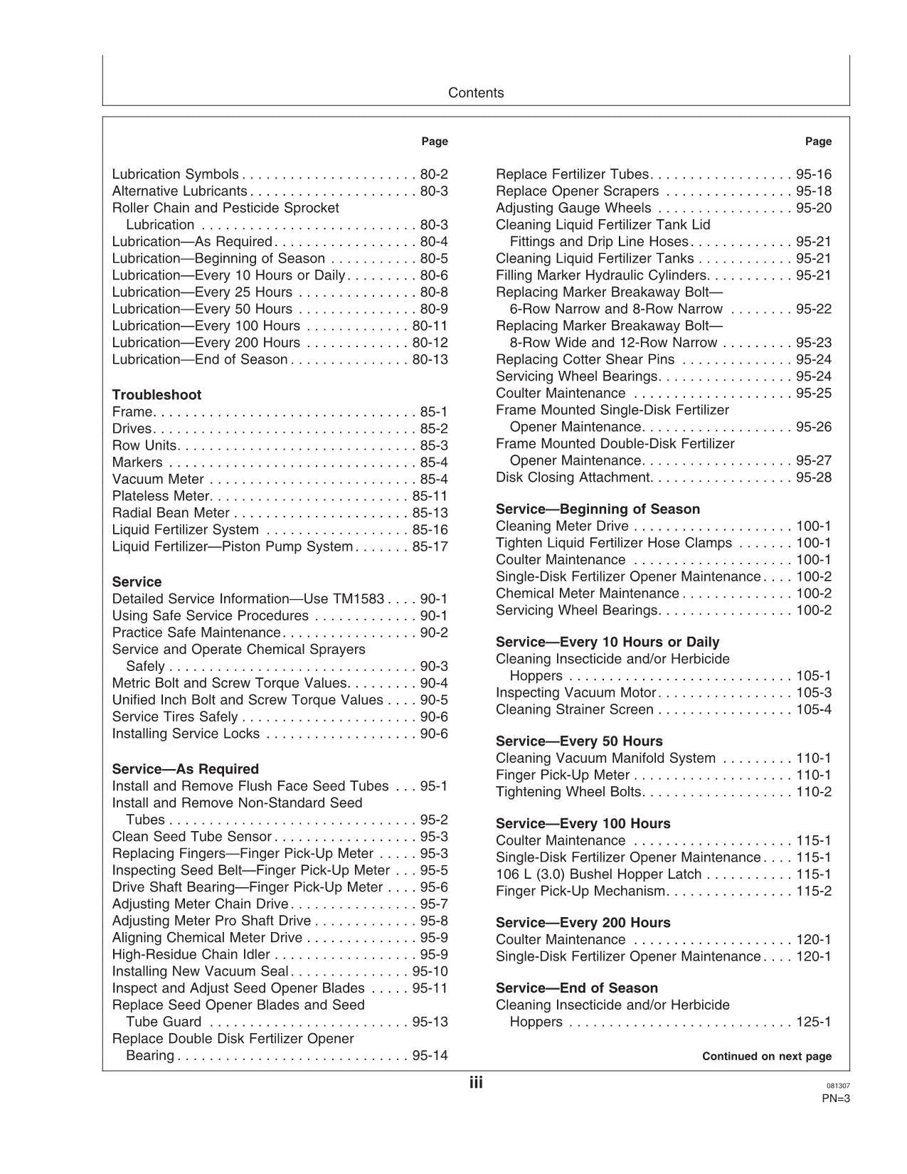 JOHN DEERE 1760 1760NT 6-RN 8-RN 8-RW WING-FOLD PLANTER OPERATORS MANUAL #7