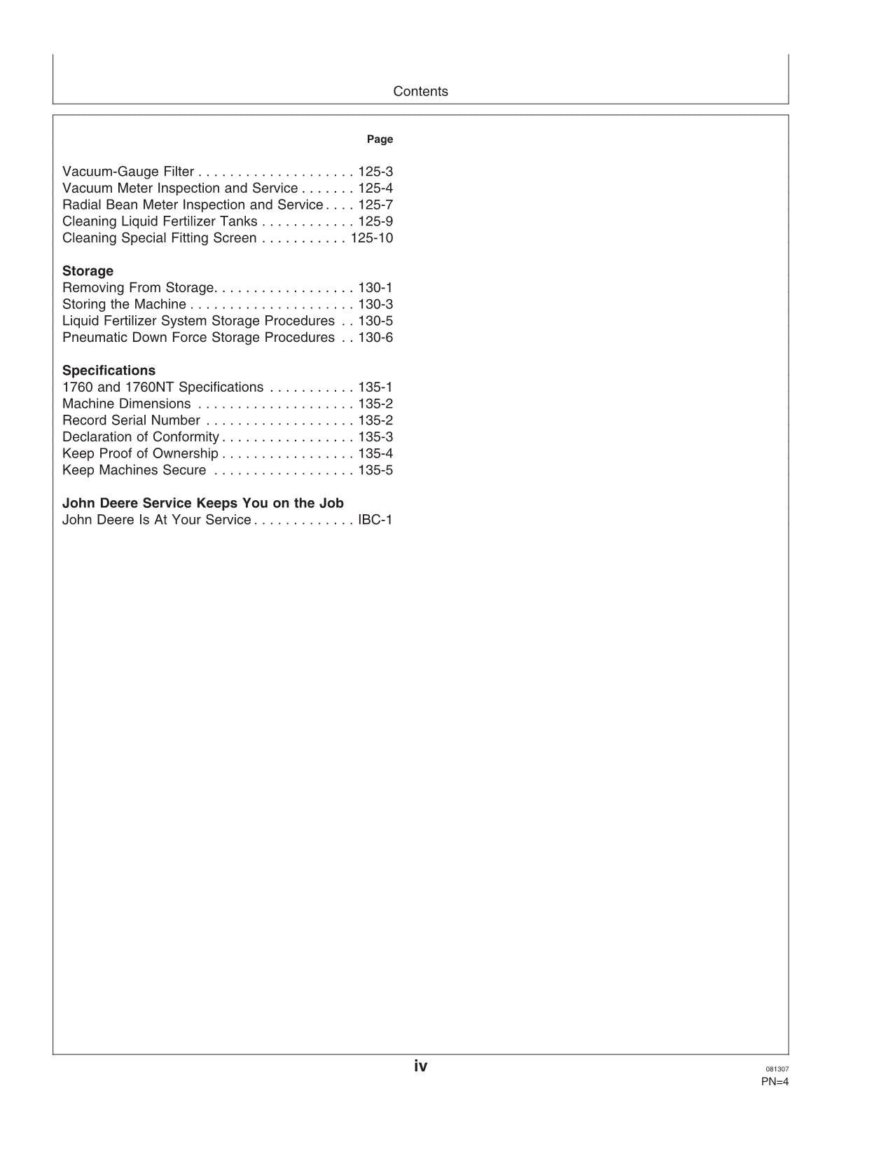 JOHN DEERE 1760 1760NT 6-RN 8-RN 8-RW WING-FOLD PLANTER OPERATORS MANUAL #7