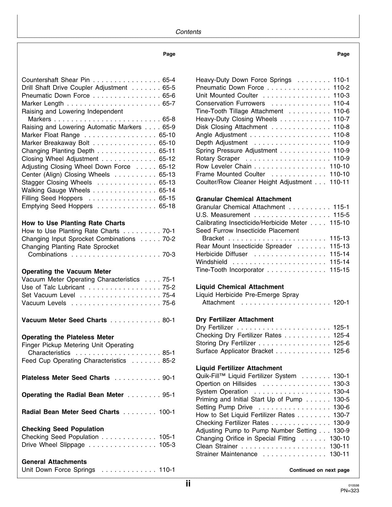 JOHN DEERE 1770 PLANTER OPERATORS MANUAL #2