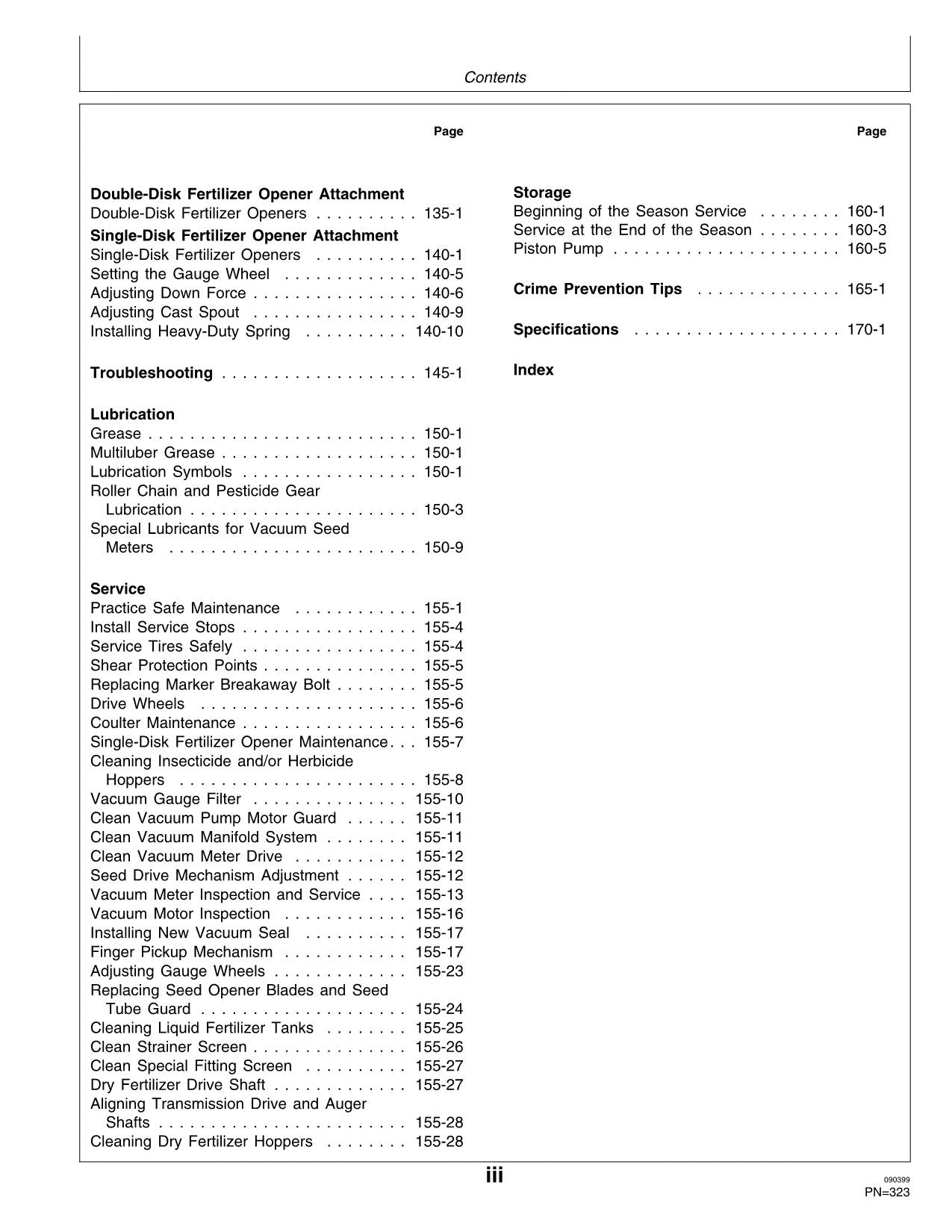 JOHN DEERE 1770 PLANTER OPERATORS MANUAL #3