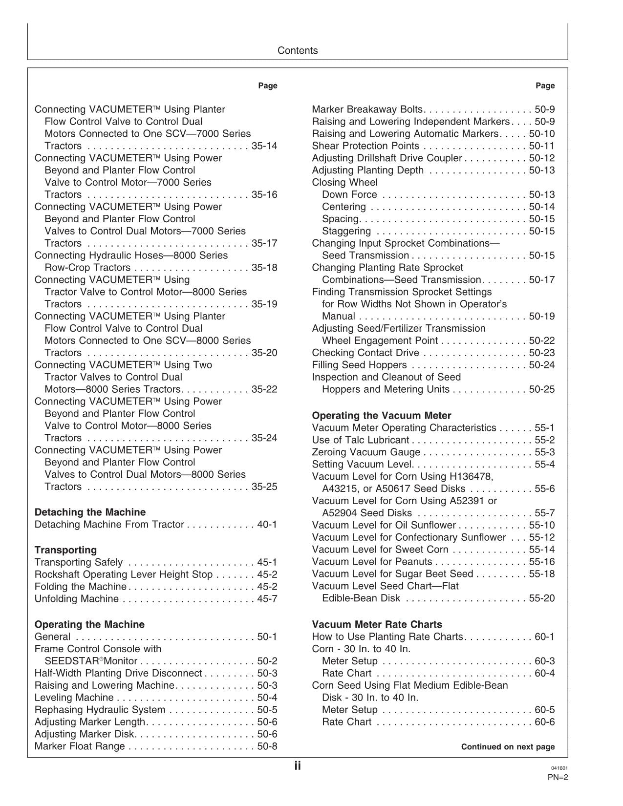 JOHN DEERE 1770 PLANTER OPERATORS MANUAL #4