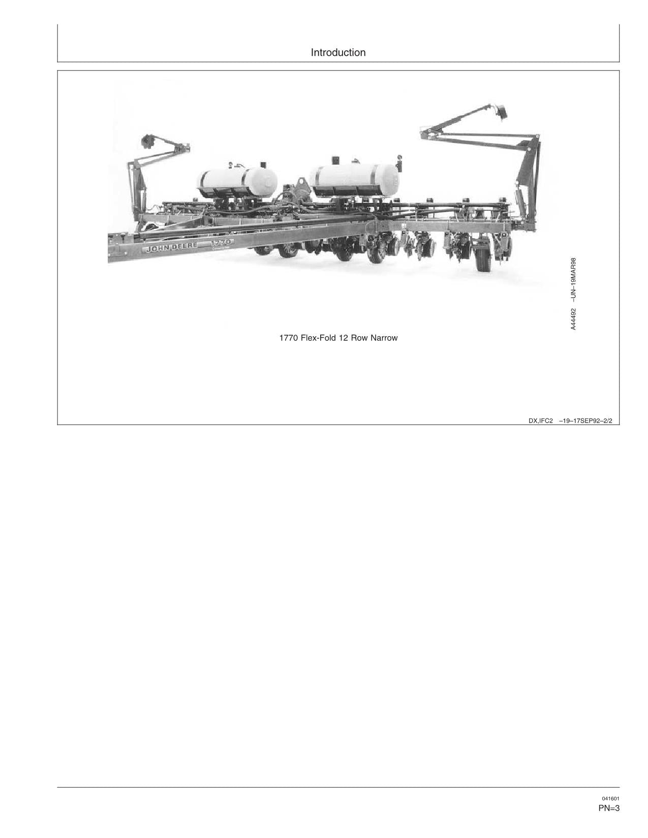 JOHN DEERE 1770 SÄMASCHINE BEDIENUNGSANLEITUNG #4