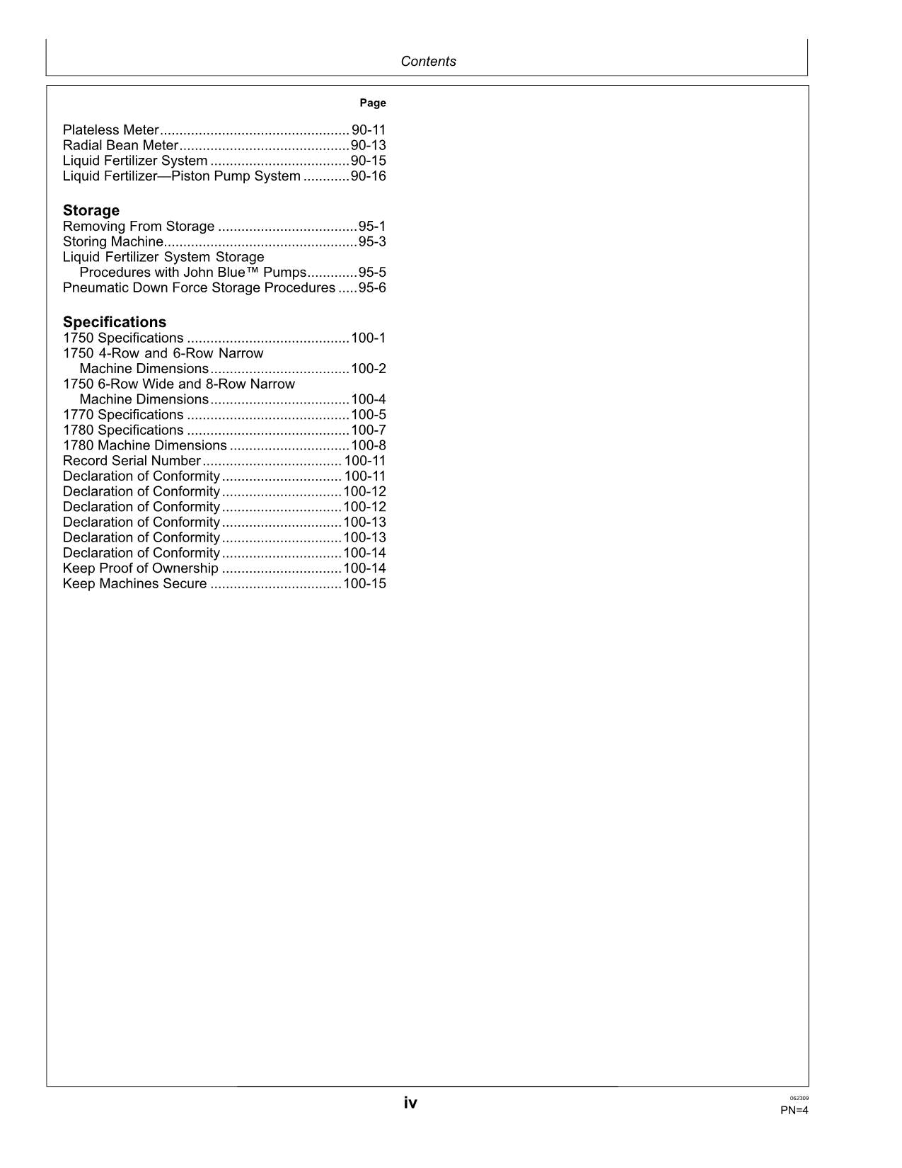 JOHN DEERE 1780 1770 PLANTER OPERATORS MANUAL #7