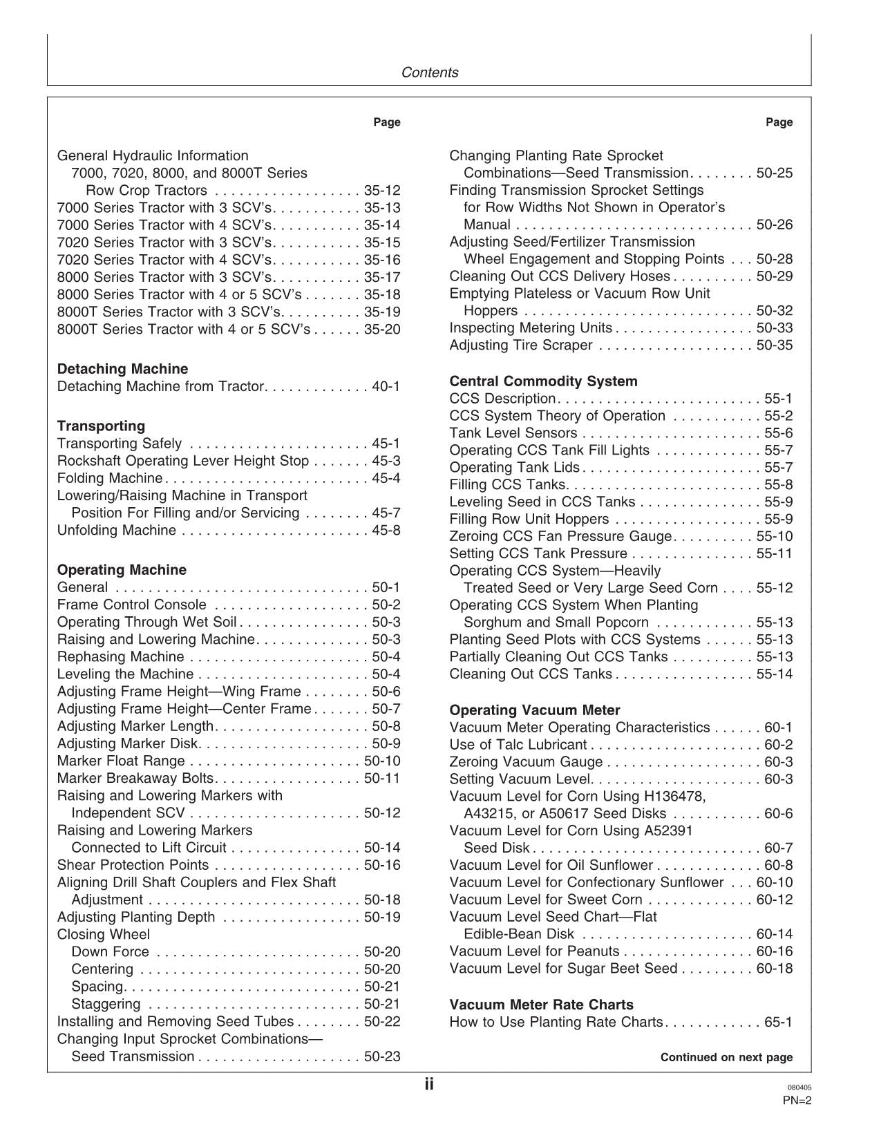 JOHN DEERE 1770NT PLANTER OPERATORS MANUAL #3