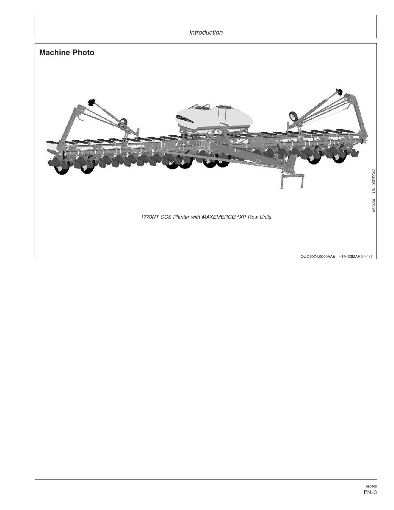 JOHN DEERE 1770NT PLANTER OPERATORS MANUAL #4