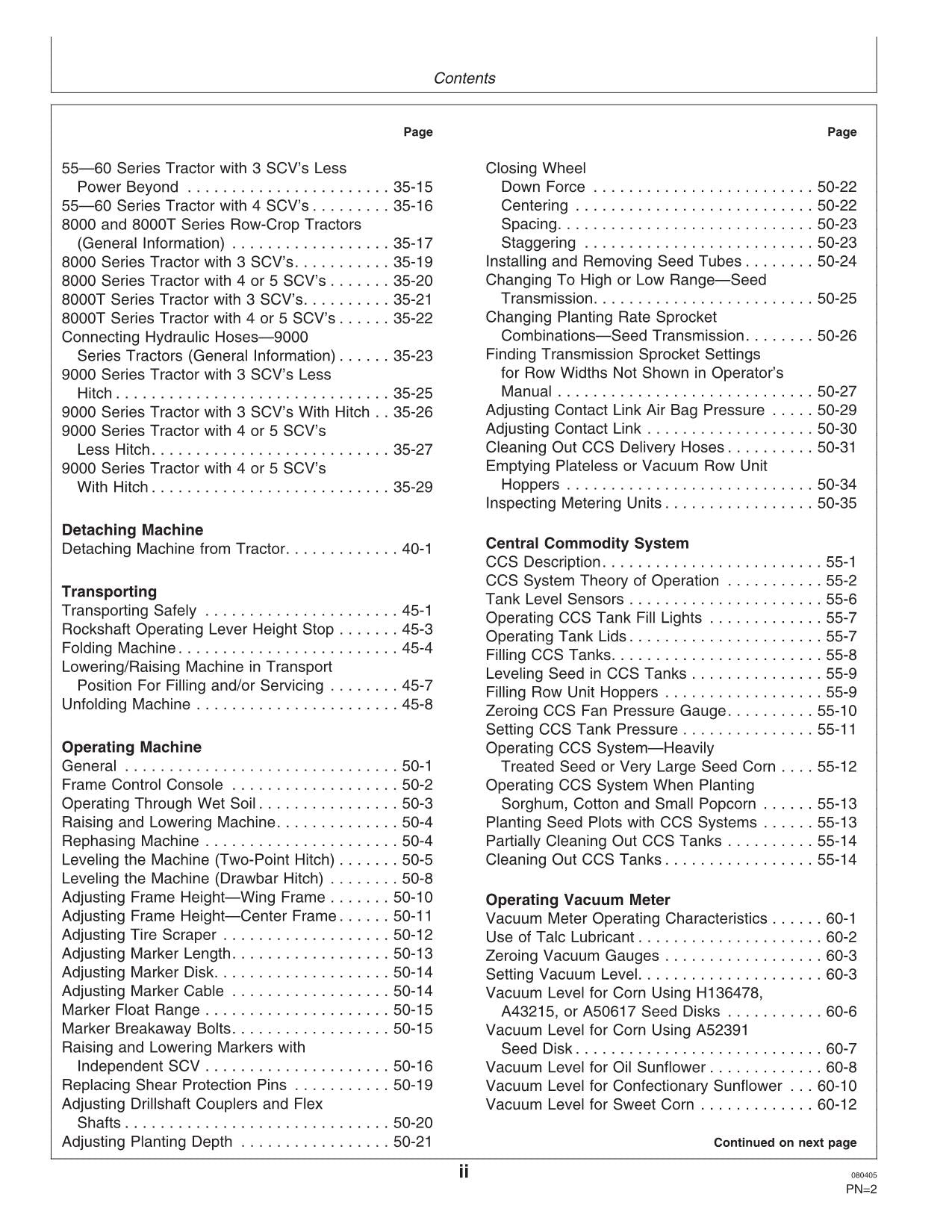 JOHN DEERE 1770NT PLANTER OPERATORS MANUAL #4