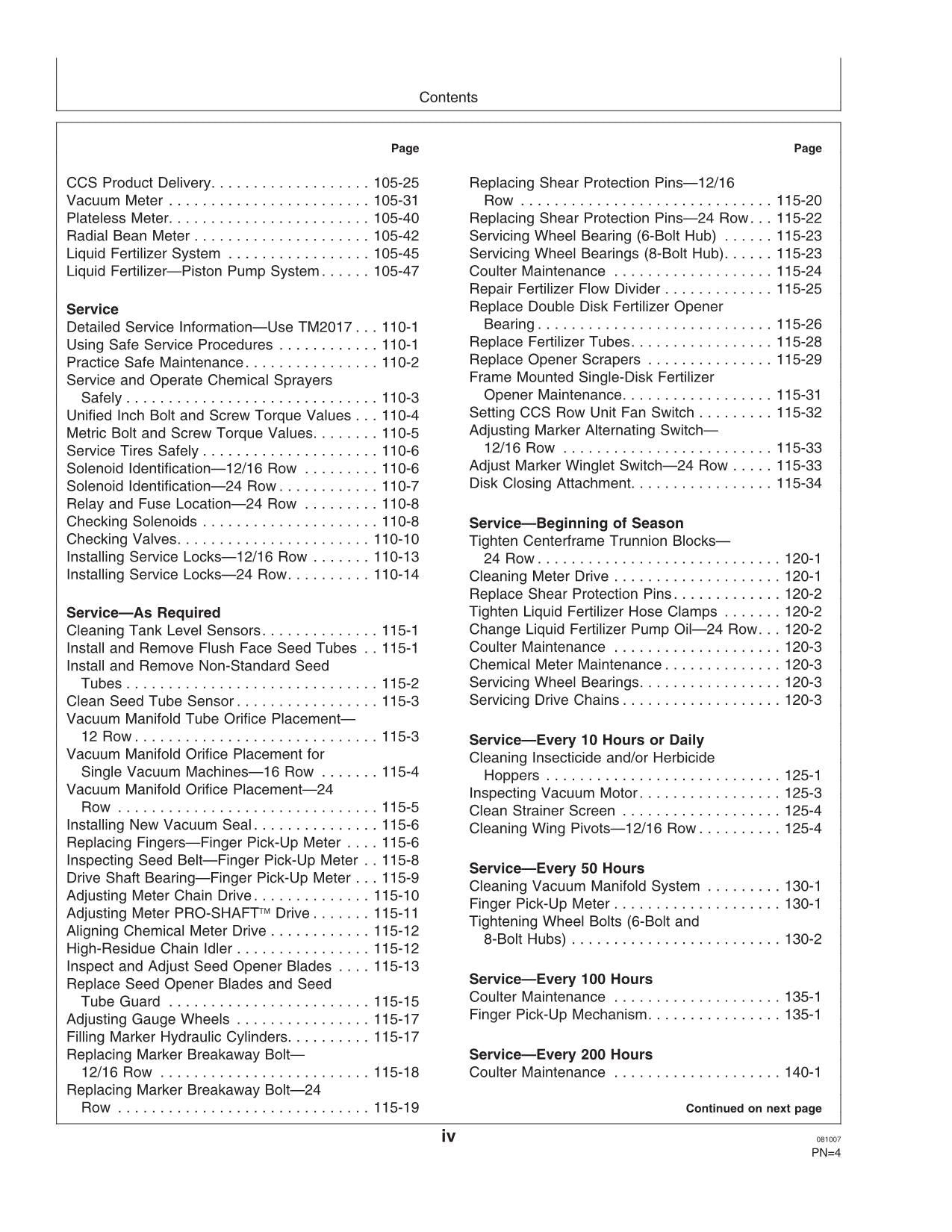 JOHN DEERE 1770NT PLANTER OPERATORS MANUAL #5