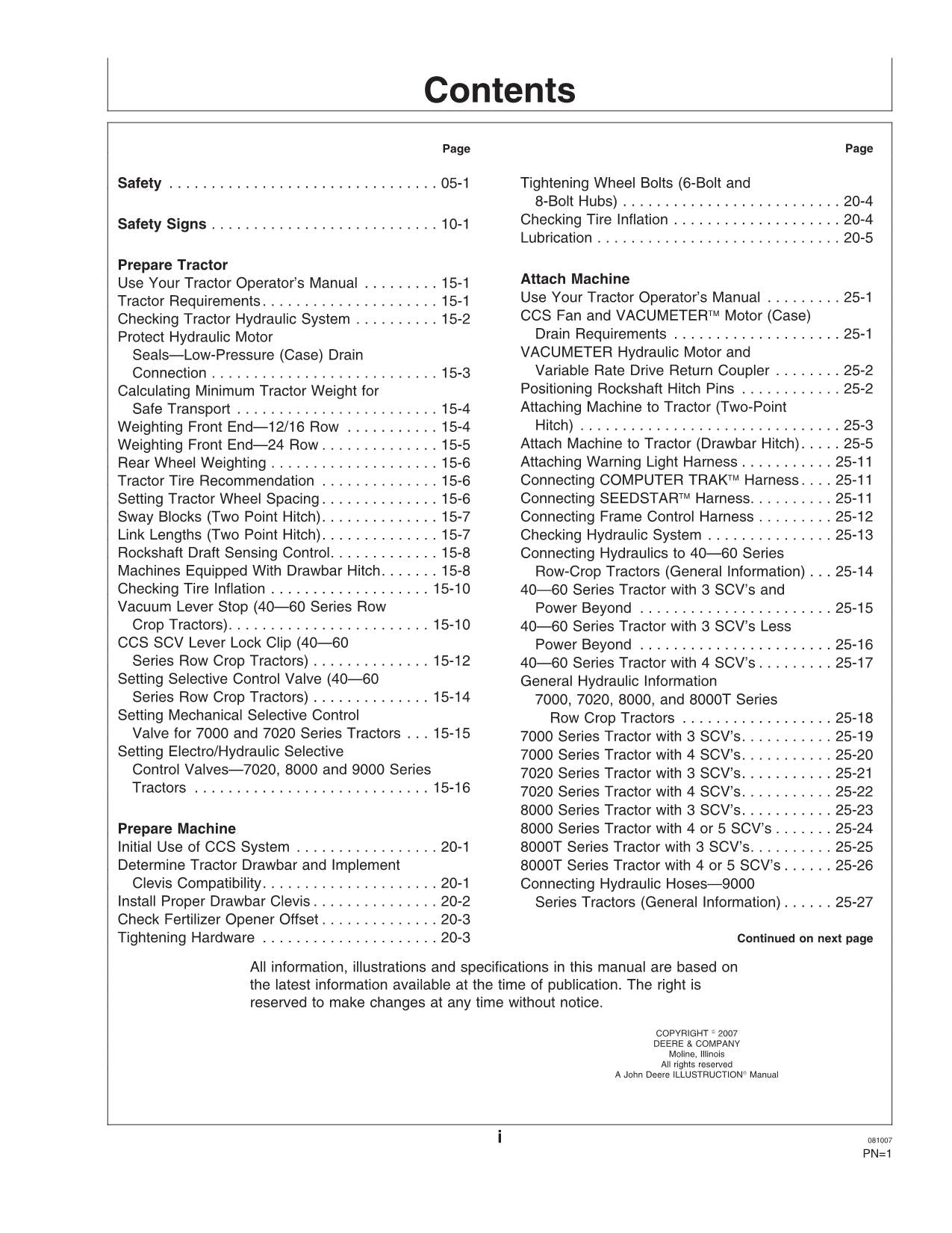 JOHN DEERE 1770NT PLANTER OPERATORS MANUAL #5