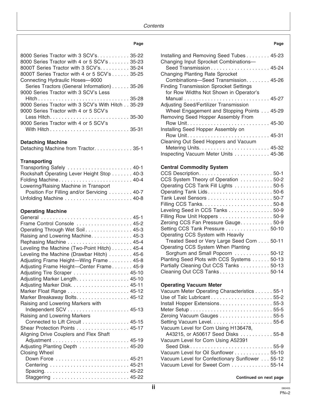 JOHN DEERE 1770NT PLANTER OPERATORS MANUAL #11