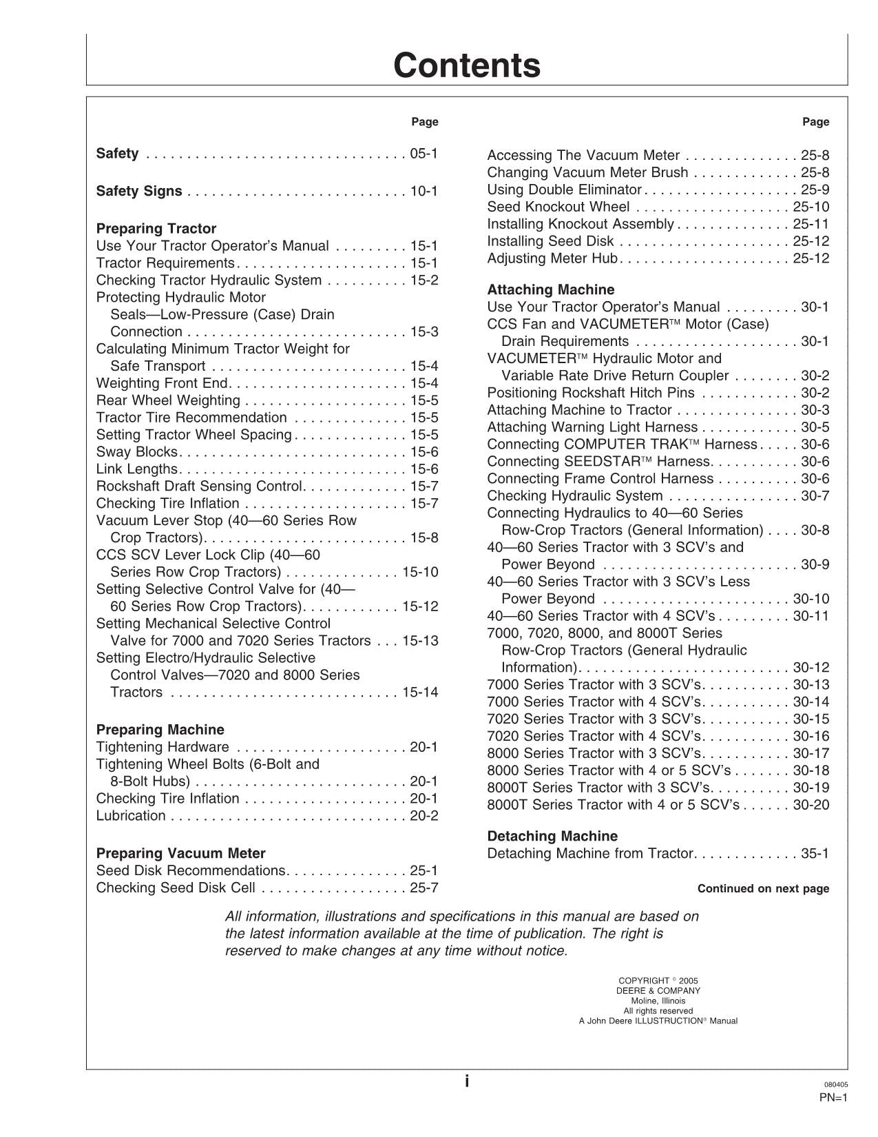 JOHN DEERE 1770NT PLANTER OPERATORS MANUAL #12