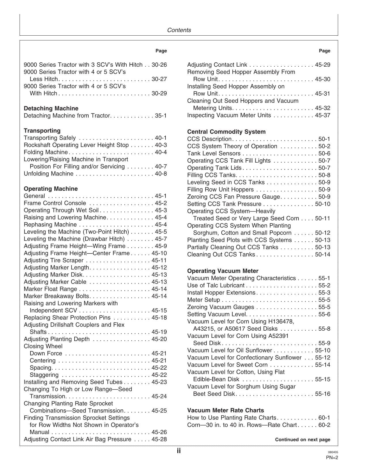 JOHN DEERE 1770NT PLANTER OPERATORS MANUAL #13