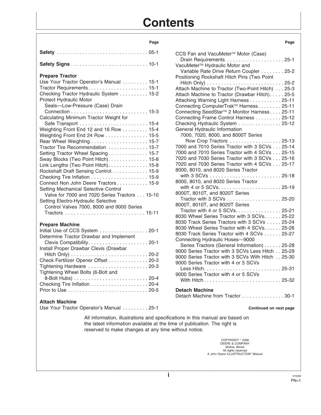 JOHN DEERE 1770NT PLANTER OPERATORS MANUAL #15