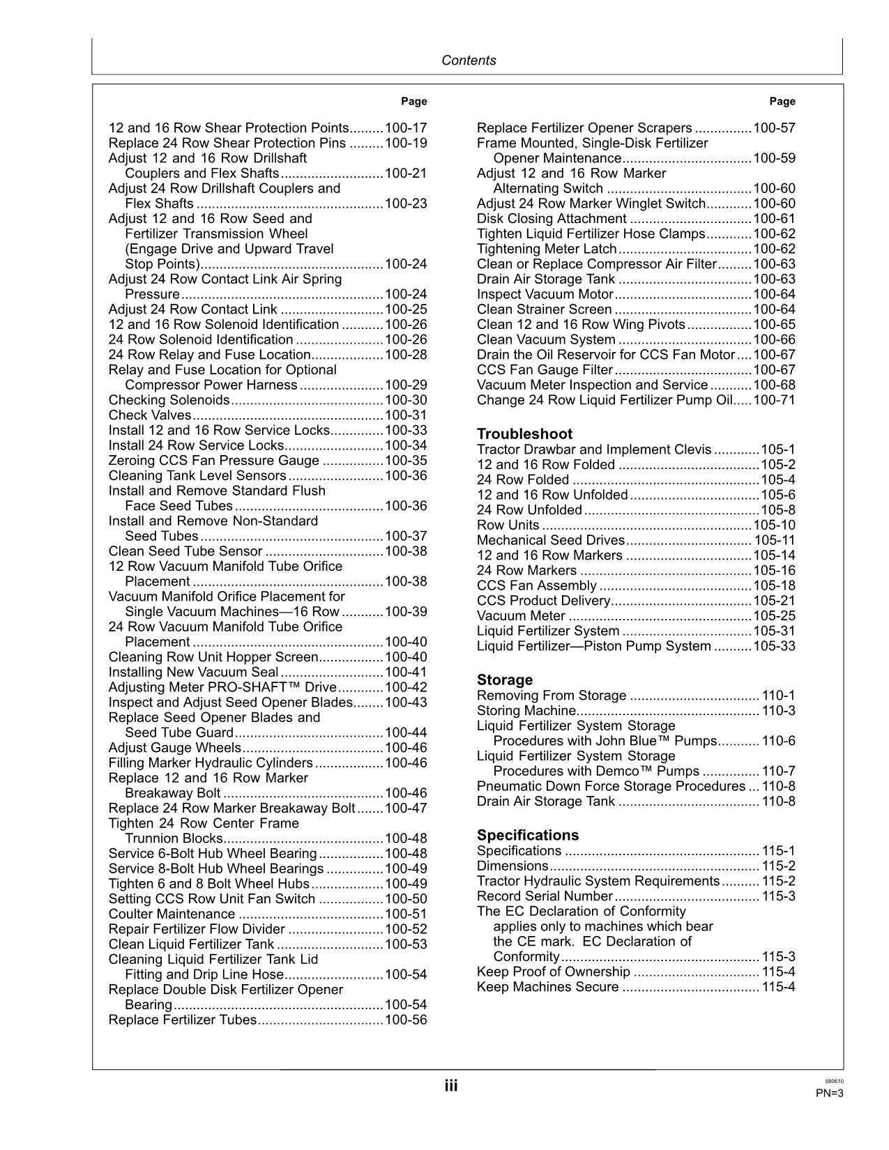 JOHN DEERE 1770NT PLANTER OPERATORS MANUAL #17