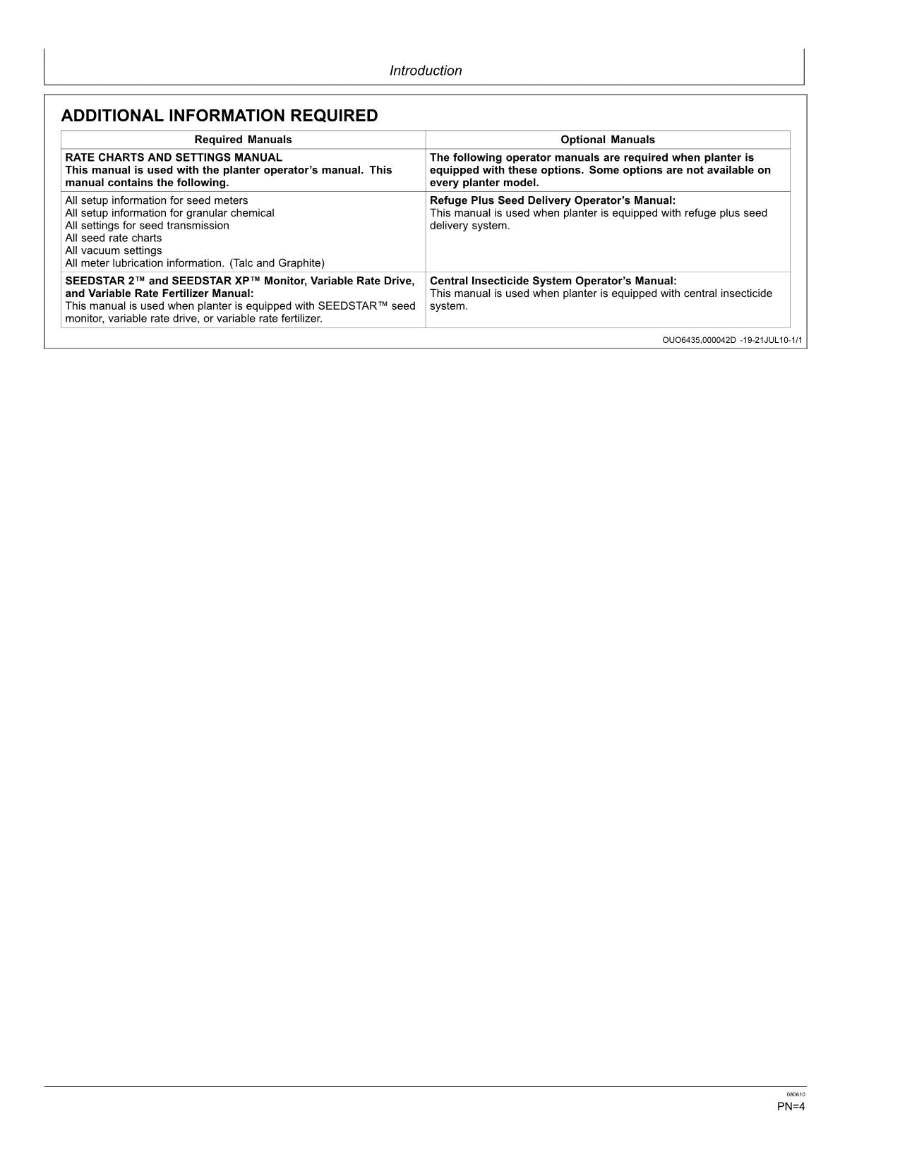 JOHN DEERE 1770NT PLANTER OPERATORS MANUAL #17