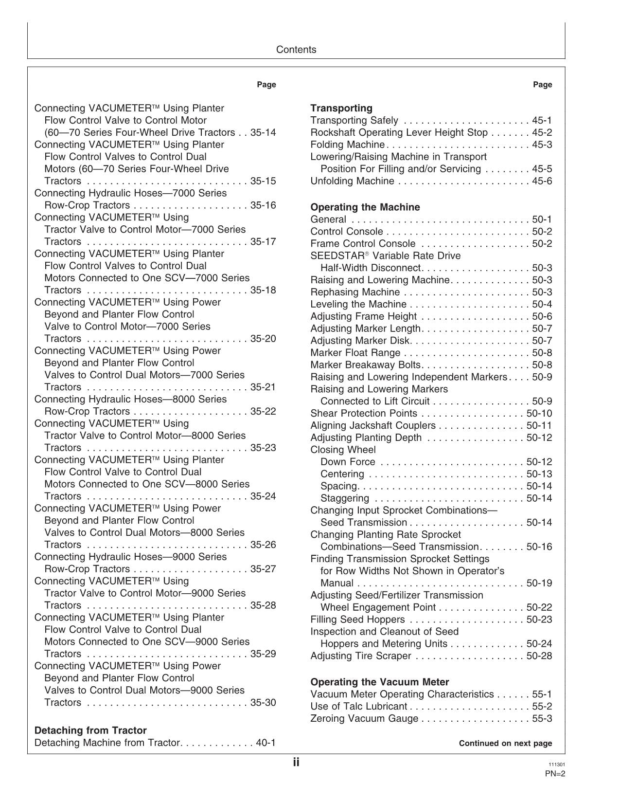 JOHN DEERE 1770NT PLANTER OPERATORS MANUAL #20