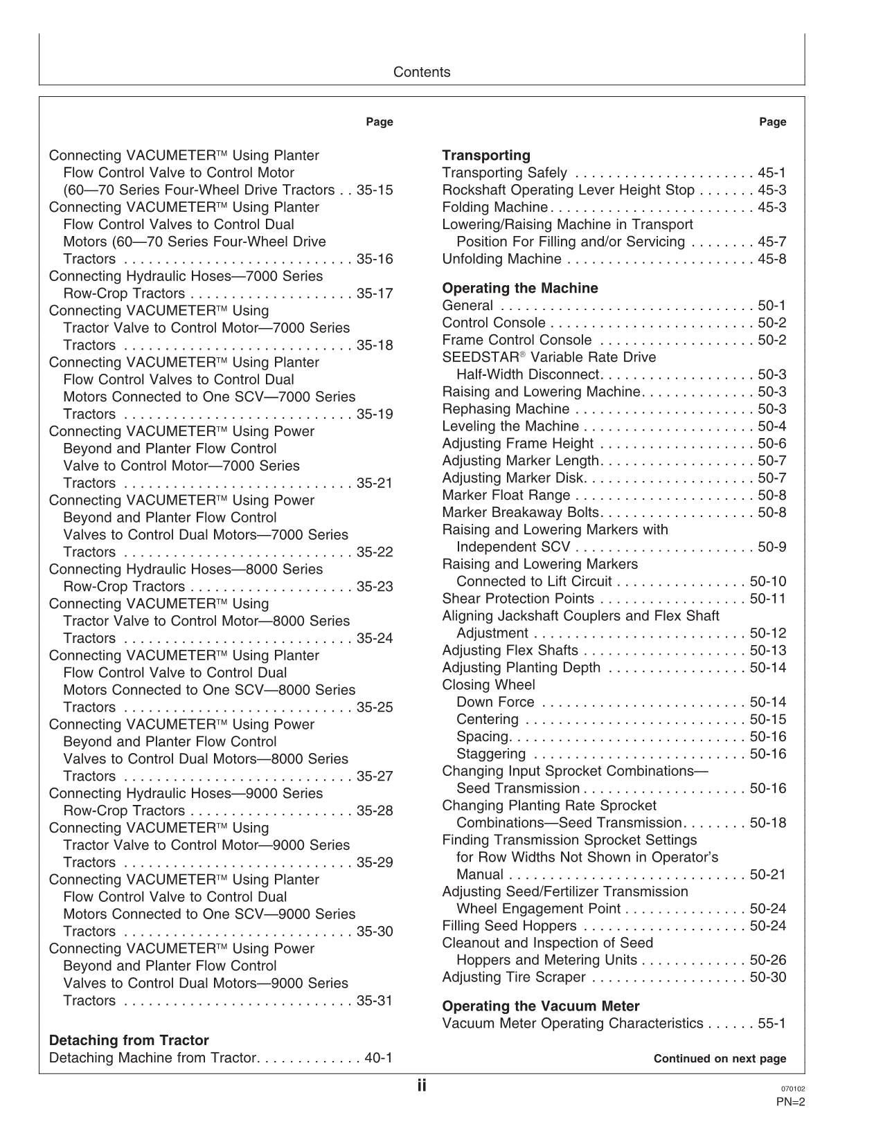 JOHN DEERE 1770NT PLANTER OPERATORS MANUAL #21